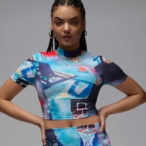 Jordan Women's Short-Sleeve Printed Knit Top